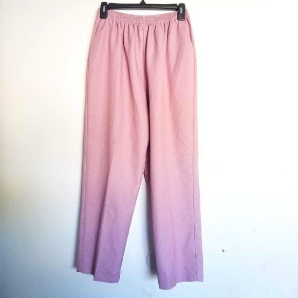 Alfred Dunner Elastic Waist Trouser Long Pants 10 - Picture 1 of 9